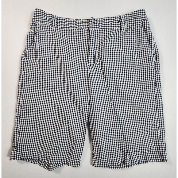Merona Fit 1 Striped Burmuda Shorts Womens Size 4 Blue/White - Picture 1 of 9